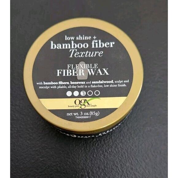 OGX Low Shine Bamboo Fiber Texture Flexible Fiber Wax Sandalwood 3oz - Picture 1 of 3